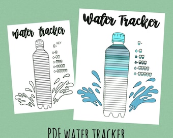 Water Tracker Printable | Monthly Hydration Tracker PDF | Daily Water Intake Log | Drink More Water Challenge | Wellness Planner | Health