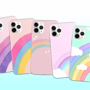 Rainbow phone case for the iPhone, Samsung, and Xiaomi mobile devices
