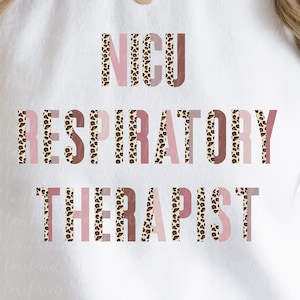 Respiratory therapist PNG sublimation file | half leopard boho png design respiratory Nicu life design for t shirts
