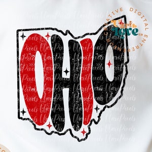 Retro Groovy Ohio SVG PNG, Cute Football  Shirt file, State of Ohio Design, sublimation retro College Game Day svg png cut dtf png design