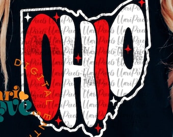 Retro Groovy Ohio SVG PNG, Cute Football uv dtf transfer shirt file, State of Ohio Design, sublimation retro College Game Day svg png design