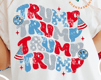 Trump 2024 Png, President Trump Png, Trump Varsity Png, Distressed Trump 47 Png, Make America Trump Again Png, Trump Shirt Png