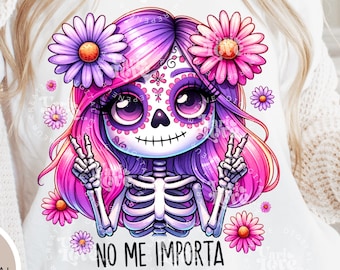 Grappige Latina png La Chismosa png Grappige Mexicaanse chisme glazen pot Sublimatie Spaans skelet Chola Catrina Skull T-shirt Latina uvdtf, png