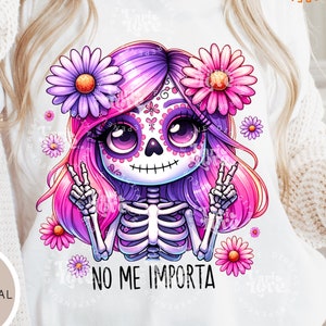 Latina divertida png La Chismosa PNG Frasco de vidrio Chisme mexicano divertido Sublimación Esqueleto español Chola Catrina Calavera Camiseta Latina uvdtf png