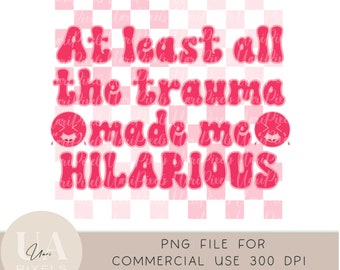 Grappige geestelijke gezondheid-png voor sublimatie | Grappig trauma retro-png-bestand voor T-shirt | Leuke bewustwording van geestelijke gezondheid, png | therapeut png | adviseur: