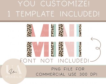 Mini Leopard print for mama and me t shirt design baby girl leopard mini png design for sublimation dtf dtg transfer mini shirt file png