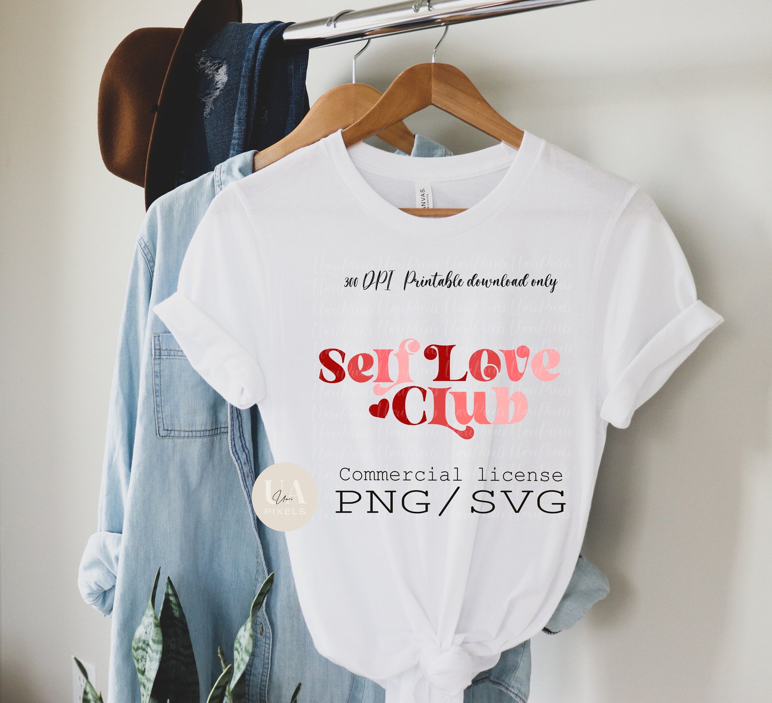 Self Love Club SVG and PNG | Retro 70s Valentine’s Day Sublimation ...