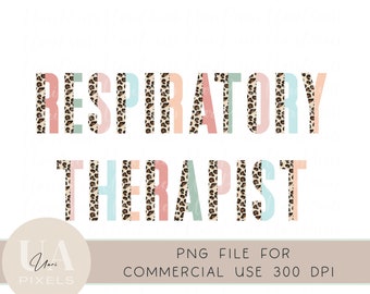 Respiratory Therapist PNG for sublimation | Boho Respiratory Therapist Png | Respiratory png Template for print sublimation | Commercial Use