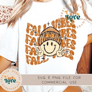 Fall Vibes SVG png File Retro Halloween svg PNG Retro Shirt Sublimation, Cozy Season png Halloween png Vintage halloween dtf dtg transfer