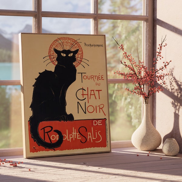Tournée du Chat Noir Cat Art, Vintage Cat Print, High Quality Decor, Modern Aesthetic Poster, Exhibition Gallery Design, French Wall Decor