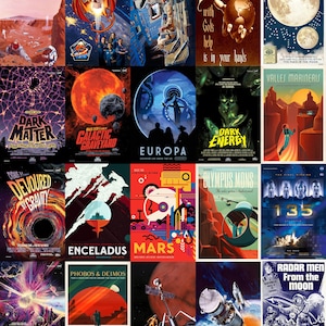 NASA Space Posters, Cosmic Wall Art, Astronomical Print, Space Exploration Art, Galaxy Poster Set, NASA Mission Prints, Celestial Wall Decor
