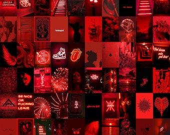Aesthetic Red Black Etsy