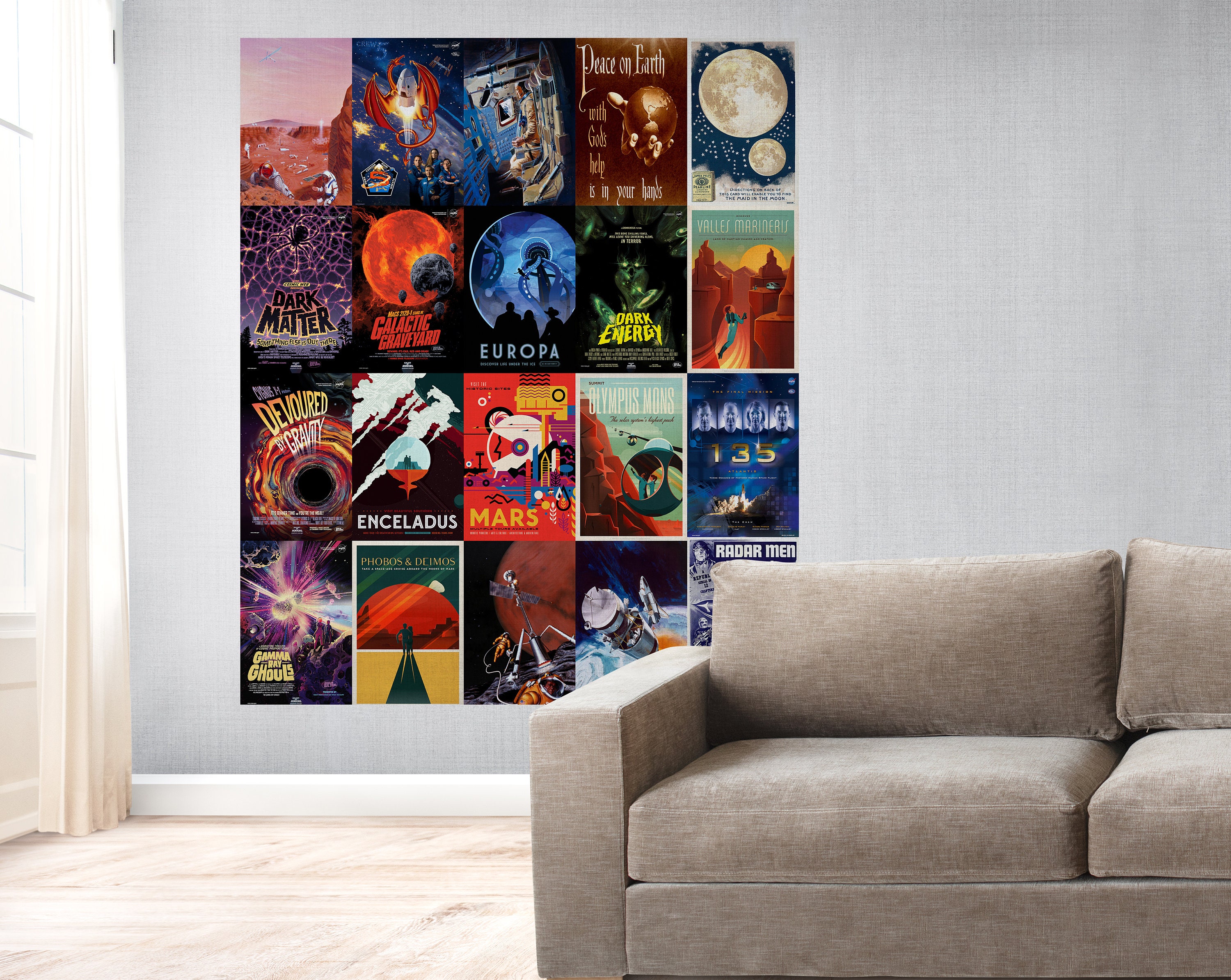 NASA Space Travel Posters, Galaxy Wall Art (digital Download) - Etsy