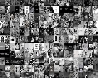 Black And White Aesthetic Wall Art, Minimalist Monochrome Posters, Teen Dorm Room Decor, Neutral Living Gallery, Print At Home