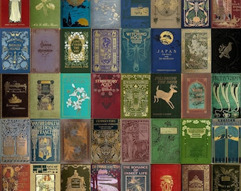Vintage Book Covers Bundle 260 Antique Library Prints, Retro Literature Posters, Printable Wall Art, Classic Reading Room Decor