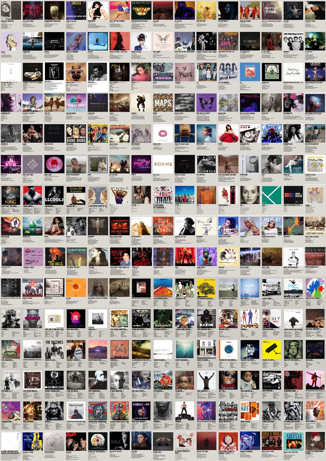 Minimalist Music Album Cover Prints, 1500+ Vintage Photo