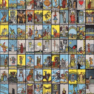 Rider Waite Smith Tarot Card Deck Complete Set High - Etsy
