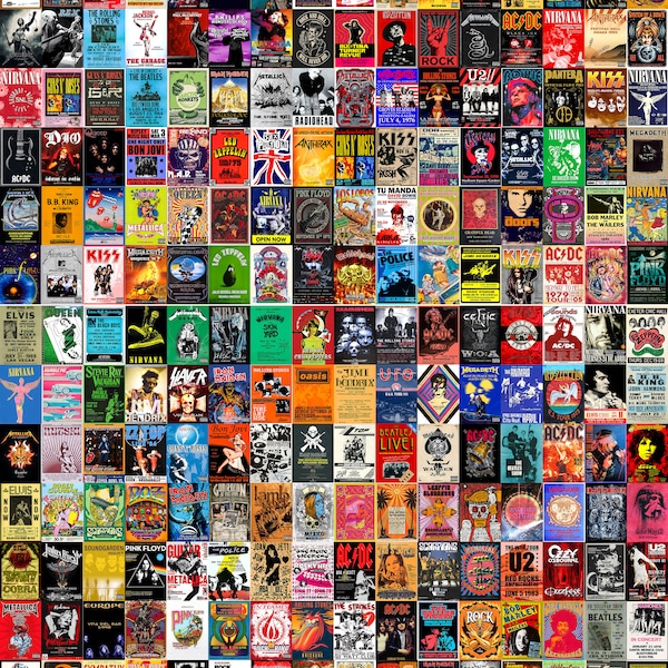High Quality Concert Posters Etsy