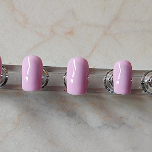 Baby Pink - All Occasion - Summer Nails - False Nails - Medium Square Nails - Press On Nails - Custom Made - Hand Made - Gel Polish