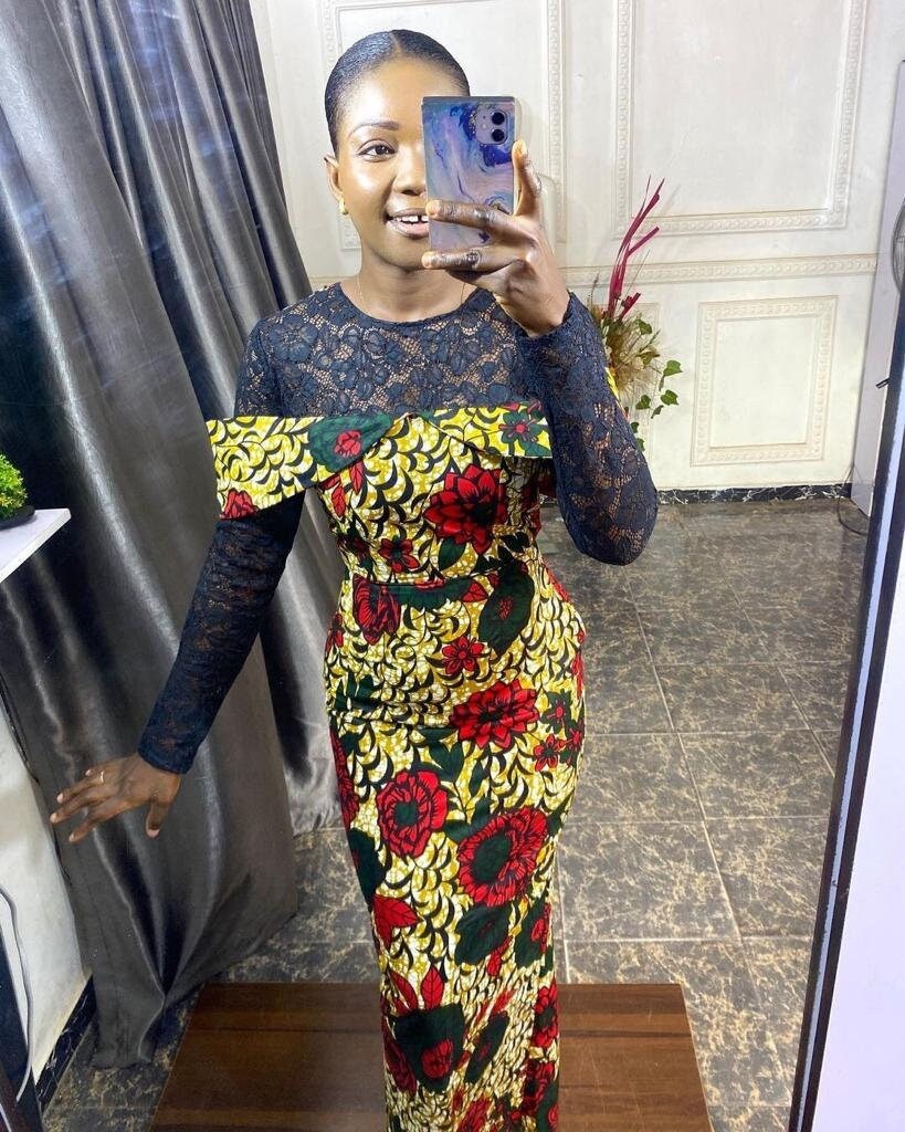 2019 latest ankara long gown top