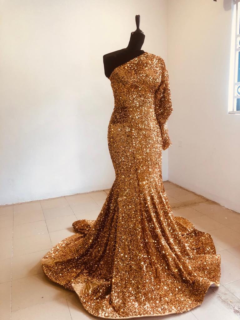 Fancy hot sale gold dress