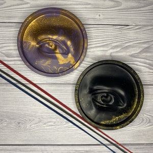 Eye incense holder / Jesmonite incense holder / Handmade eye incense burner / face decor / gift / Home decor