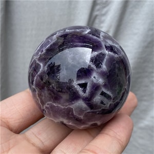 50mm+ Natural Dream Amethyst ball,Quartz Crystal Sphere,Crystal healing,Home Decoration,Crystal Collection,Divination Ball,Prophecy Ball 1pc