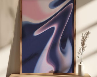 BLUE Gradient Wall Art Aura Print Digital Download Indie Wall Decor Aura Gradient Wall Decor Aesthetic Bedroom Poster Grainy Wall Art Gift
