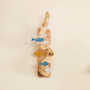 Driftwood Wall Hanging Decor | Wooden Fish Decor | Fish Decor for the Wall  | Nautical Home Decor| Coastal Housewarming Gift | Beach Decor