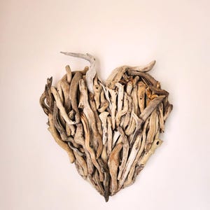 Driftwood Heart | Driftwood Wall Art | Rustic Wall Hanging Decor | Romantic and Aesthetic | Valentines Day, Wedding, Anniversary Decoration