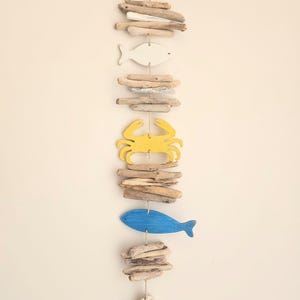 Nautical Valhalla Ladder| Driftwood Hanging Mobile, Viking Decor, Tropical Home Decor, Wooden Wind Chime,  Coastal Beach House Decor