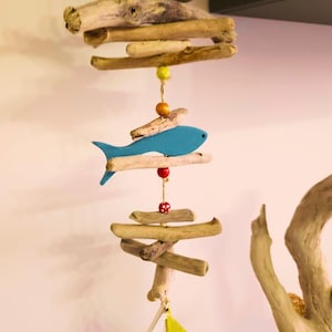 Driftwood Wind Chime| Nautical Garden Decoration| Coastal & Tropical Home Decor| Walhalla Ladder| Beach House Decor