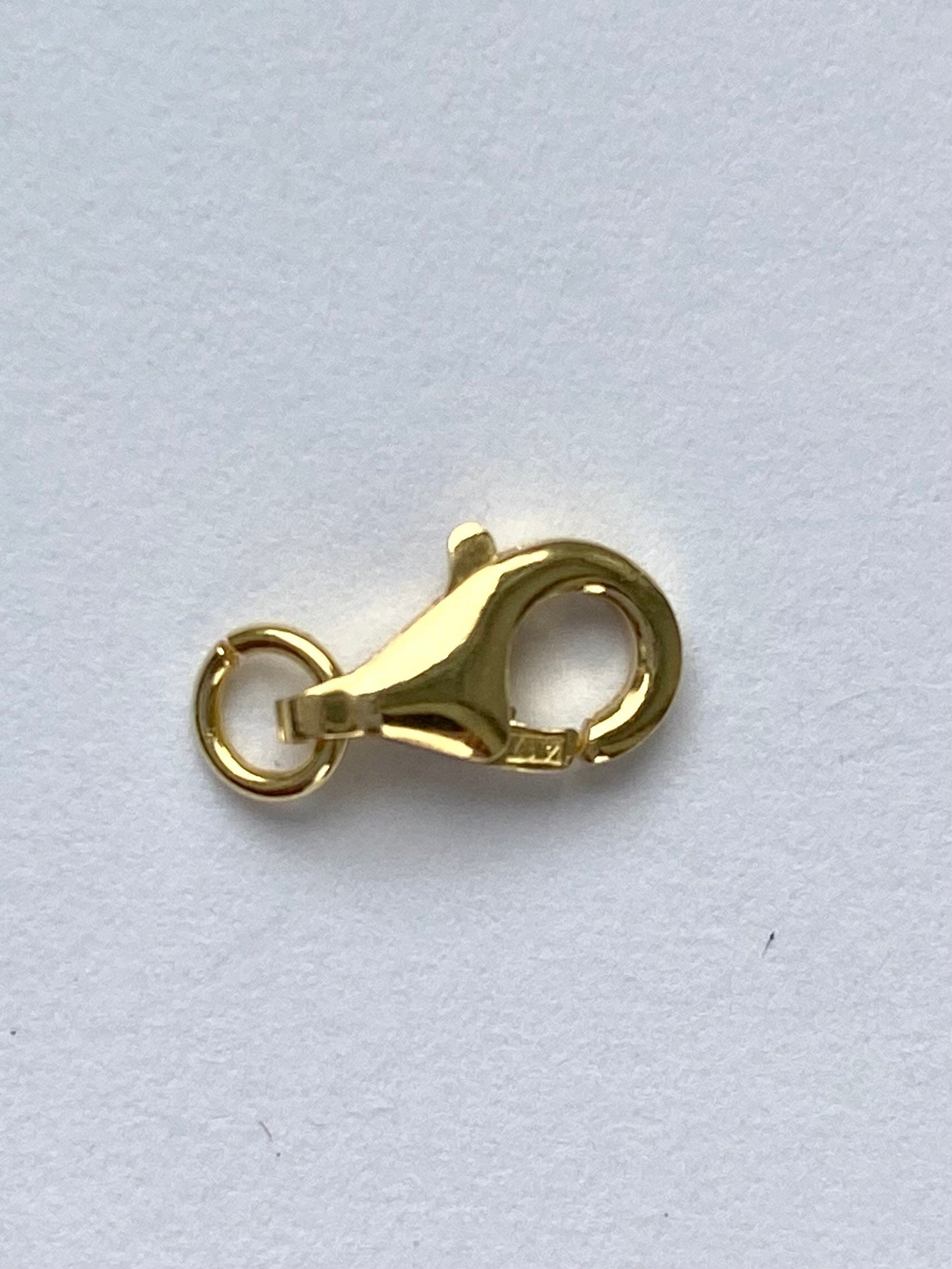 Pear Lobster Clasp, 10K Solid Gold, Yellow and White Gold, Chain Clasp  Gold, Jewelry Supplies, Craft Supplies, Best Quality Clasp 