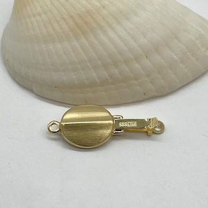 Pearl Gold Clasp, 14K Solid Gold Fancy Clasp, Beads Clasp Gold, Made in Germany, DIY Necklace / Bracelet, Artisan Designer Supplies