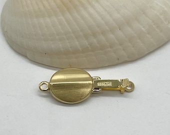 Fermoir en or perlé, fermoir fantaisie en or massif 14 carats, fermoir en perles en or, fabriqué en Allemagne, collier/bracelet à faire soi-même, fournitures de créateur artisanales