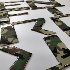 Camouflage 3D Raised Tailgate Insert Letters For 2014-2020 Toyota - Foto 5