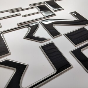 BDTrims | Domed Tailgate Letters Inserts fits 2016-2019 Tacoma