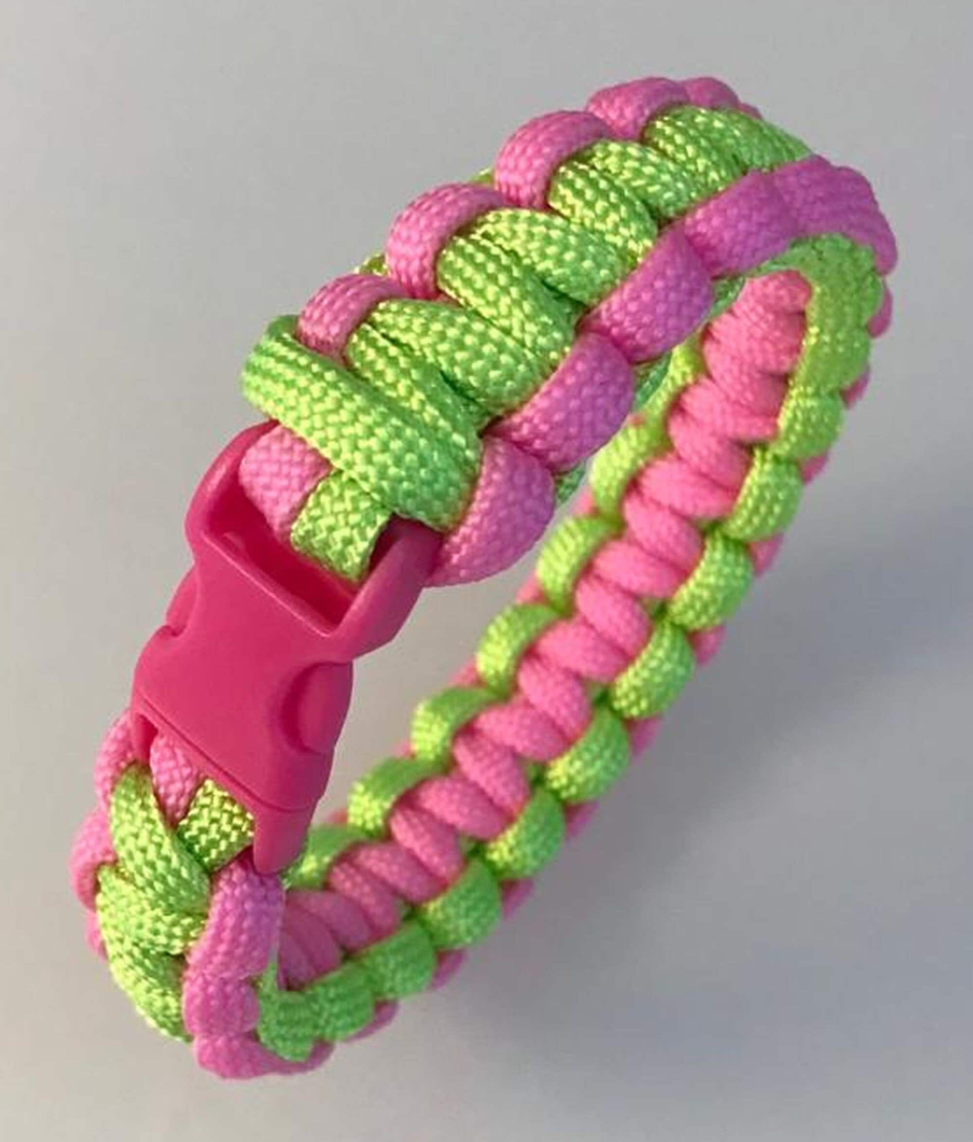 Pink hotsell paracord bracelet