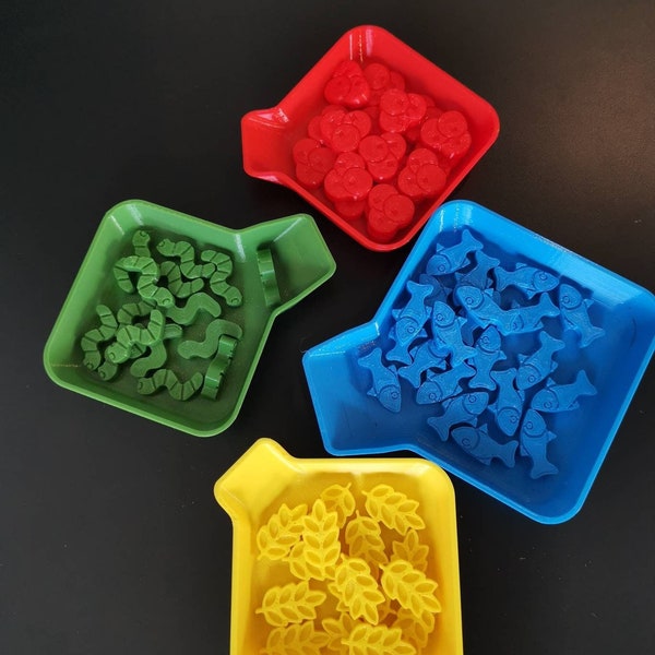 Board game token tray bowls various colors/models individually/sets