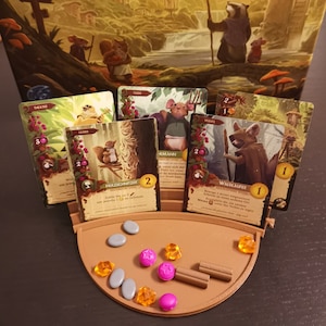 Kartenhalter für Everdell Erweiterbar Solo, 2er, 4er Set