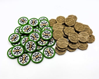 3D Tokens For "Ruins of Arnak" Coins Compass