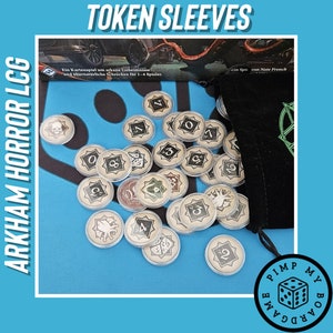 Arkham Horror LCG Token Sleeves SET 46 peças marcadores de caos