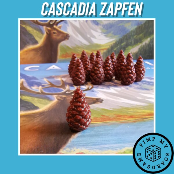 Cascadia (nieoficjalne) Żetony 3D Pinecone Pincone 10/15/25 sztuk