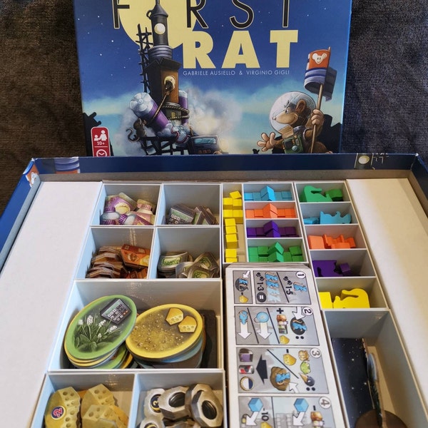 First Rat Insert Inlay Organizer Ressourcen Tray Brettspiel (Inoffiziel)