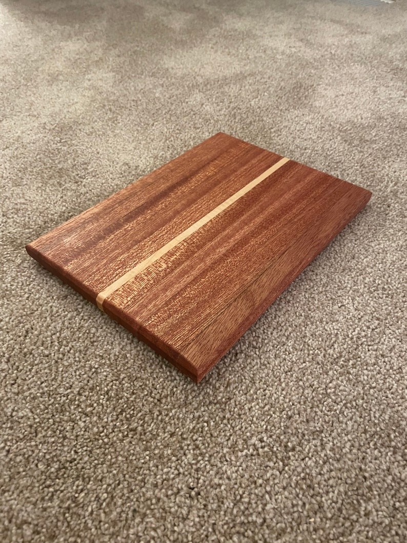 Solid Hardwood Mahogany Cutting Board Etsy Canada