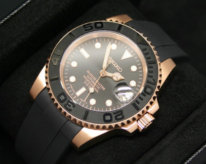 SEIKO SKX Watch Mod Black Yachtmaster/submariner NH35A Automatic ...