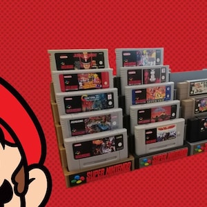 SNESカートリッジ収納ディスプレイゲームスタンド