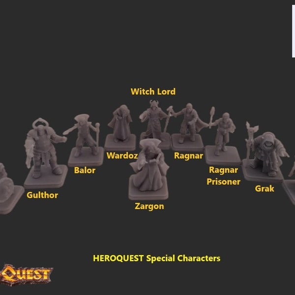 Mejoras de personajes especiales de HeroQuest