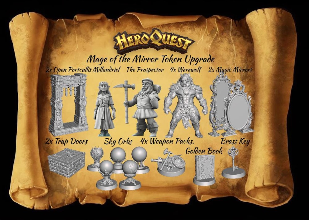 Mage Ripper Token Heroquest Mage of the Mirror Token Upgrade - Etsy