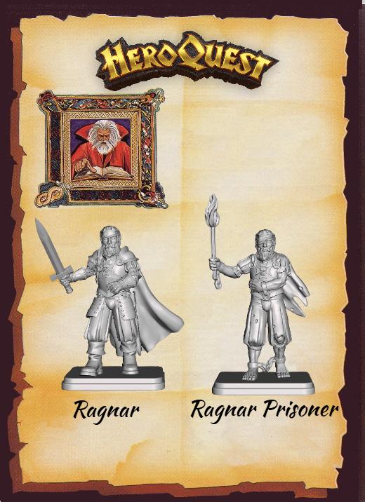 Miniature HeroQuest: Nano, Bardo, Druido, Cavaliere, Eroe, Guerrieri (6 Pezzi, Hasbro)